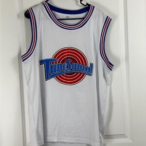 Tune Squad Basketball Jersey - White and Blue 🏀✨